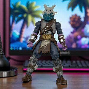 Fortnite Ragnarok Action Figure Collectible By Jazwares 6-Inch Poseable Battle R